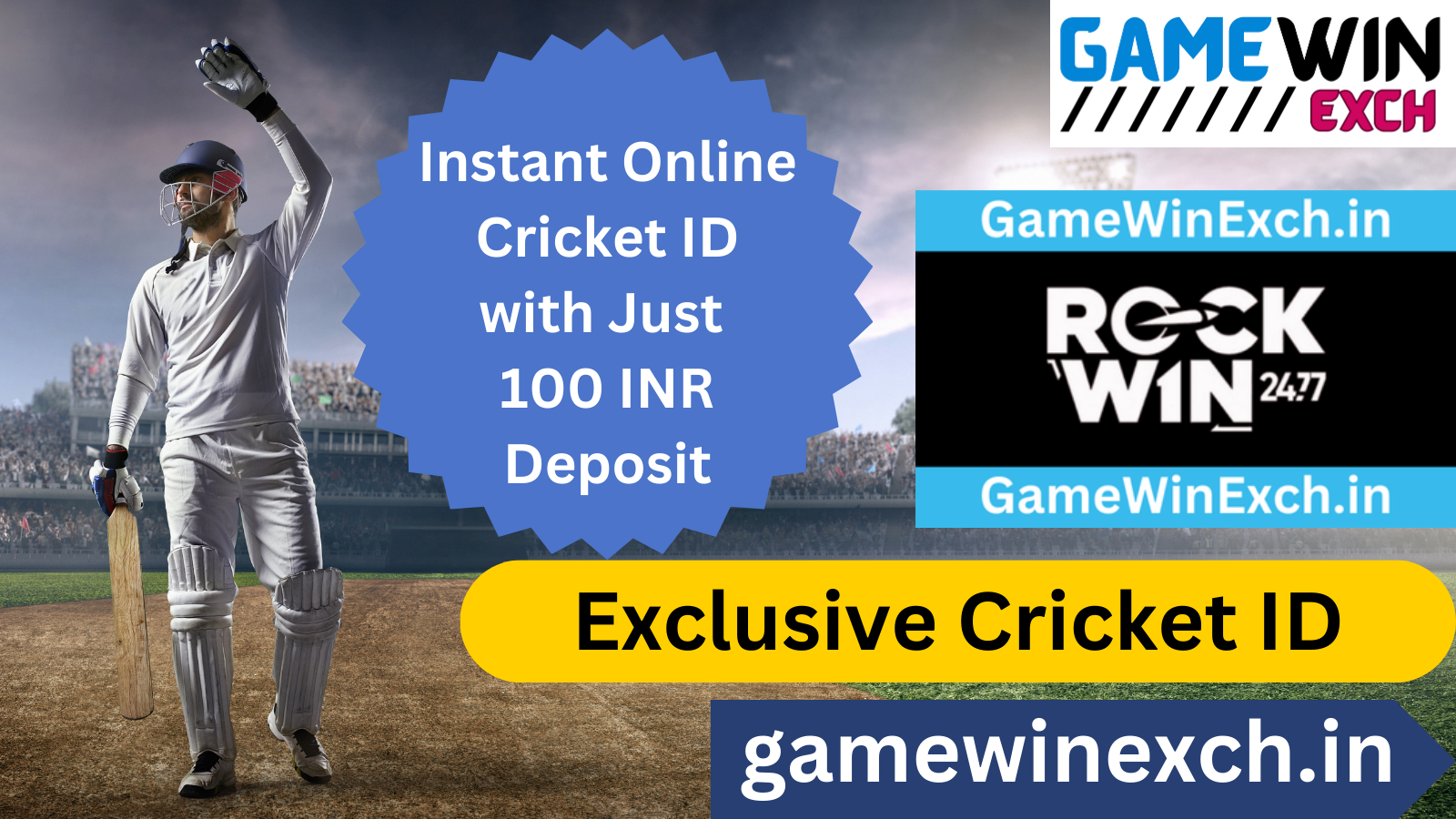 Rockwin247 Instant ID Register Sign Up On GameWinExch