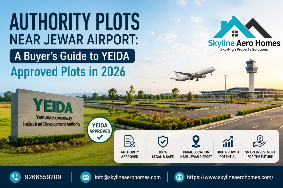 Authority Plots Near Jewar Airport: A Buyer’s Guide to YEIDA Approved Plots in 2026 | Skyline Aero Homes – Skyline Aero Homes Premium Plots near Jewar Airport