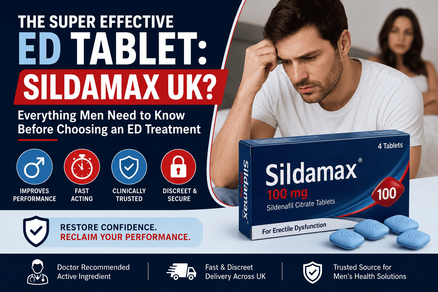 The Super Effective ED Tablet - Sildamax UK?